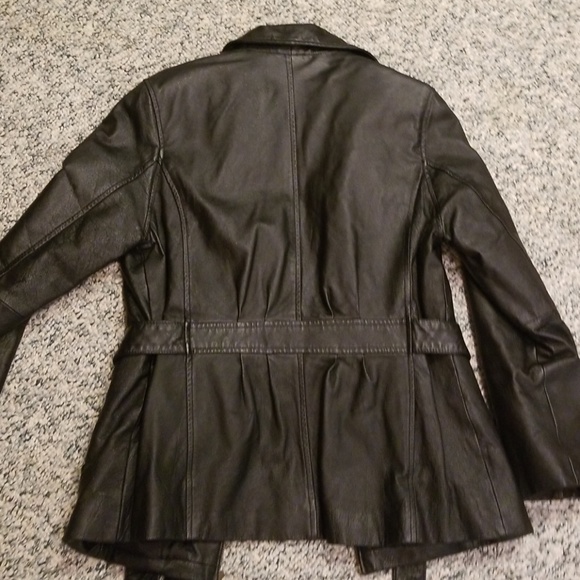 Vintage Ladies Out of Bounds Leather Coat Size M - Picture 5 of 5